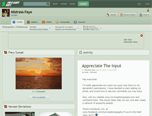 Tablet Screenshot of mistress-faye.deviantart.com