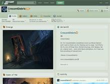 Tablet Screenshot of crescentdebris.deviantart.com