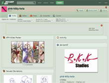 Tablet Screenshot of pink-kitty-kela.deviantart.com