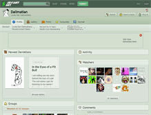 Tablet Screenshot of dallmatian.deviantart.com