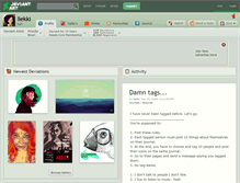 Tablet Screenshot of liekki.deviantart.com