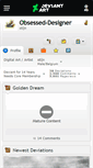 Mobile Screenshot of obsessed-designer.deviantart.com