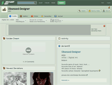 Tablet Screenshot of obsessed-designer.deviantart.com