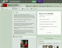 Tablet Screenshot of macabre-artists.deviantart.com
