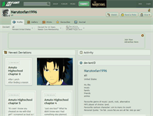 Tablet Screenshot of narutoxfan1996.deviantart.com