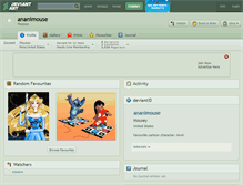 Tablet Screenshot of ananimouse.deviantart.com