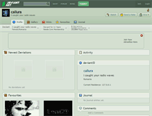 Tablet Screenshot of callura.deviantart.com