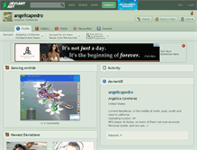 Tablet Screenshot of angelicapedro.deviantart.com
