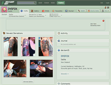 Tablet Screenshot of dvsfox.deviantart.com