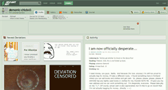 Desktop Screenshot of demonic-chick43.deviantart.com