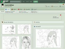 Tablet Screenshot of insomniarose.deviantart.com