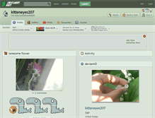 Tablet Screenshot of kitteneyes207.deviantart.com