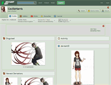 Tablet Screenshot of cecilleharris.deviantart.com