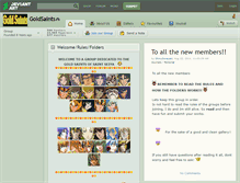 Tablet Screenshot of goldsaints.deviantart.com