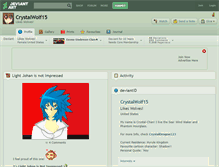 Tablet Screenshot of crystalwolf15.deviantart.com