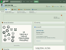 Tablet Screenshot of just-me-reg.deviantart.com