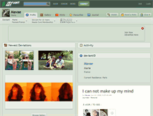 Tablet Screenshot of mavae.deviantart.com