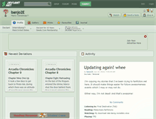 Tablet Screenshot of banjo2e.deviantart.com