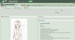 Desktop Screenshot of crazyxzombiexgirl.deviantart.com