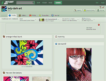 Tablet Screenshot of lady-dark-art.deviantart.com