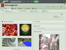 Tablet Screenshot of infernojuggernaut.deviantart.com