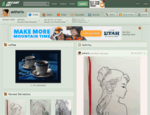 Tablet Screenshot of aetherix.deviantart.com