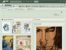 Tablet Screenshot of politeboy.deviantart.com