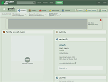 Tablet Screenshot of gmark.deviantart.com