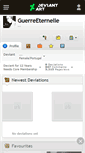 Mobile Screenshot of guerreeternelle.deviantart.com