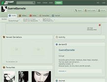 Tablet Screenshot of guerreeternelle.deviantart.com