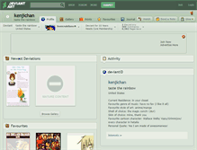 Tablet Screenshot of kenjichan.deviantart.com