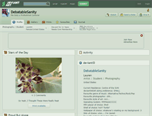 Tablet Screenshot of debatablesanity.deviantart.com