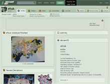 Tablet Screenshot of efcuk.deviantart.com