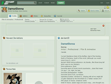 Tablet Screenshot of damseldonna.deviantart.com