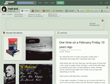 Tablet Screenshot of mad-and.deviantart.com