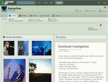 Tablet Screenshot of katmachine.deviantart.com