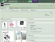 Tablet Screenshot of misspenny.deviantart.com