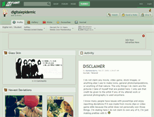 Tablet Screenshot of digitalepidemic.deviantart.com