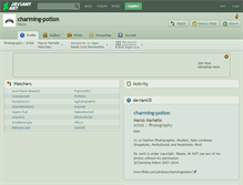 Tablet Screenshot of charming-potion.deviantart.com
