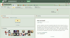 Desktop Screenshot of freedomheart.deviantart.com