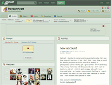 Tablet Screenshot of freedomheart.deviantart.com