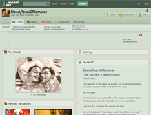 Tablet Screenshot of bloodytearsofremorse.deviantart.com