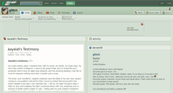 Desktop Screenshot of gliitch.deviantart.com
