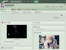 Tablet Screenshot of bandananinja.deviantart.com