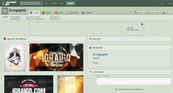 Desktop Screenshot of errorgraphix.deviantart.com
