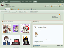 Tablet Screenshot of dtpinc.deviantart.com