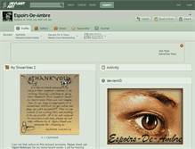 Tablet Screenshot of espoirs-de-ambre.deviantart.com