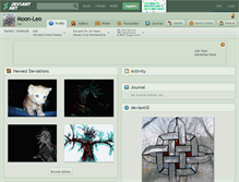 Tablet Screenshot of moon-leo.deviantart.com
