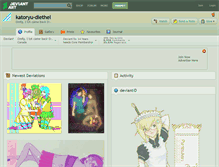 Tablet Screenshot of katoryu-diethel.deviantart.com