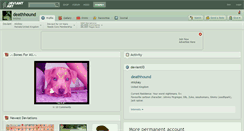 Desktop Screenshot of deathhound.deviantart.com